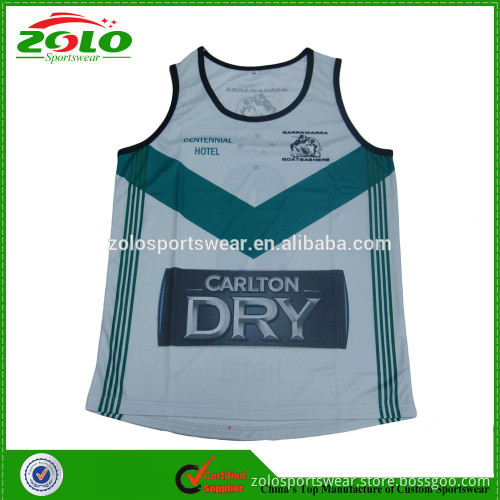 New design OEM Custom Running Singlet